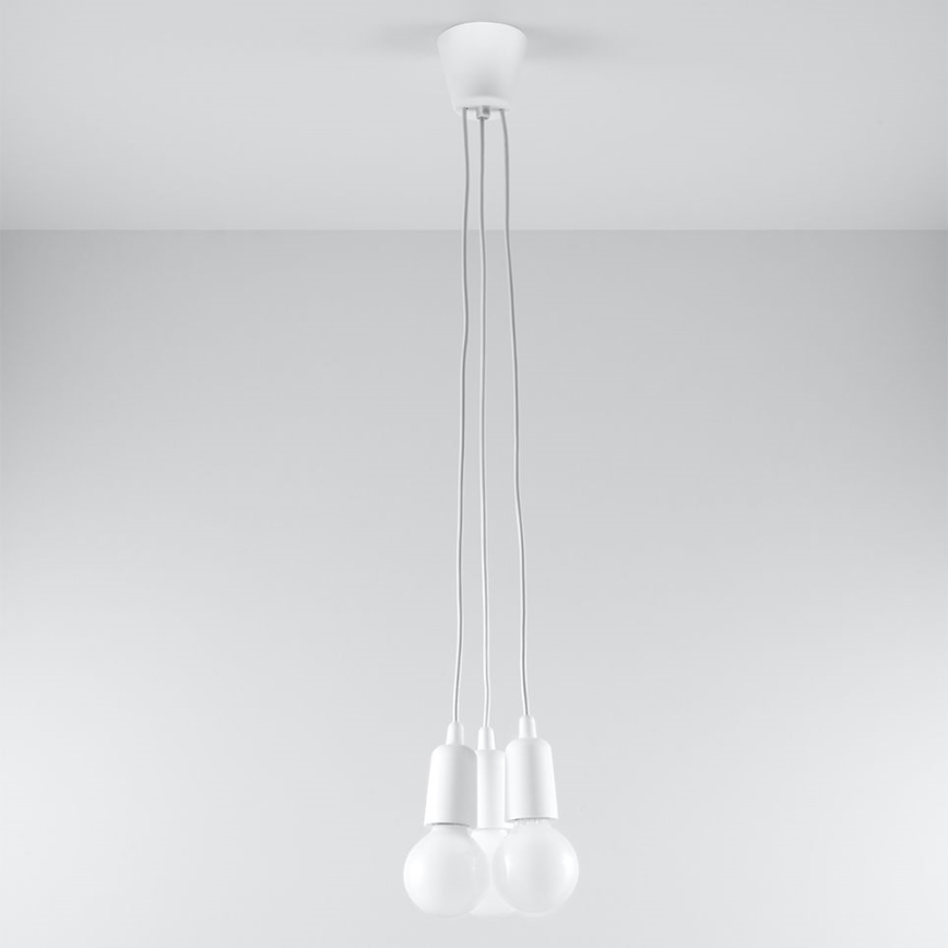 Chandelier on a string DIEGO 3xE27/60W/230V