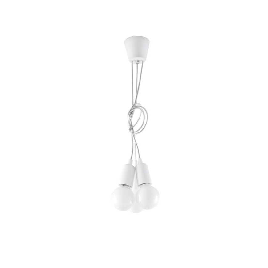 Chandelier on a string DIEGO 3xE27/60W/230V