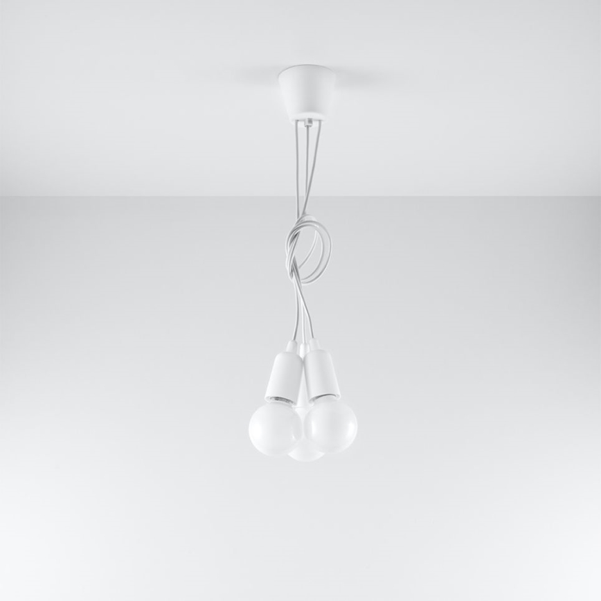 Chandelier on a string DIEGO 3xE27/60W/230V
