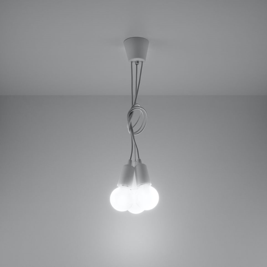 Chandelier on a string DIEGO 3xE27/60W/230V