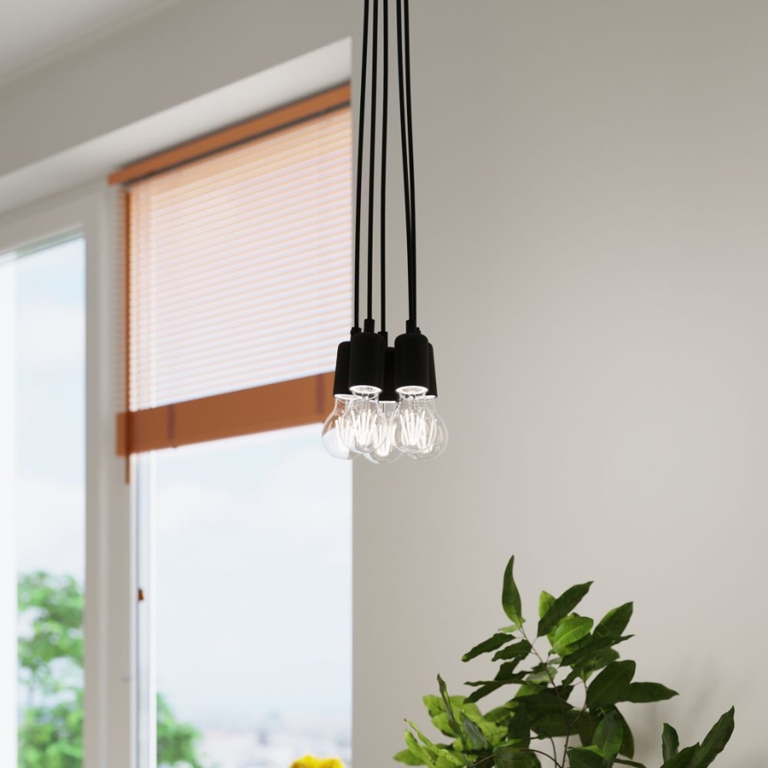 Chandelier on a string DIEGO 3xE27/60W/230V