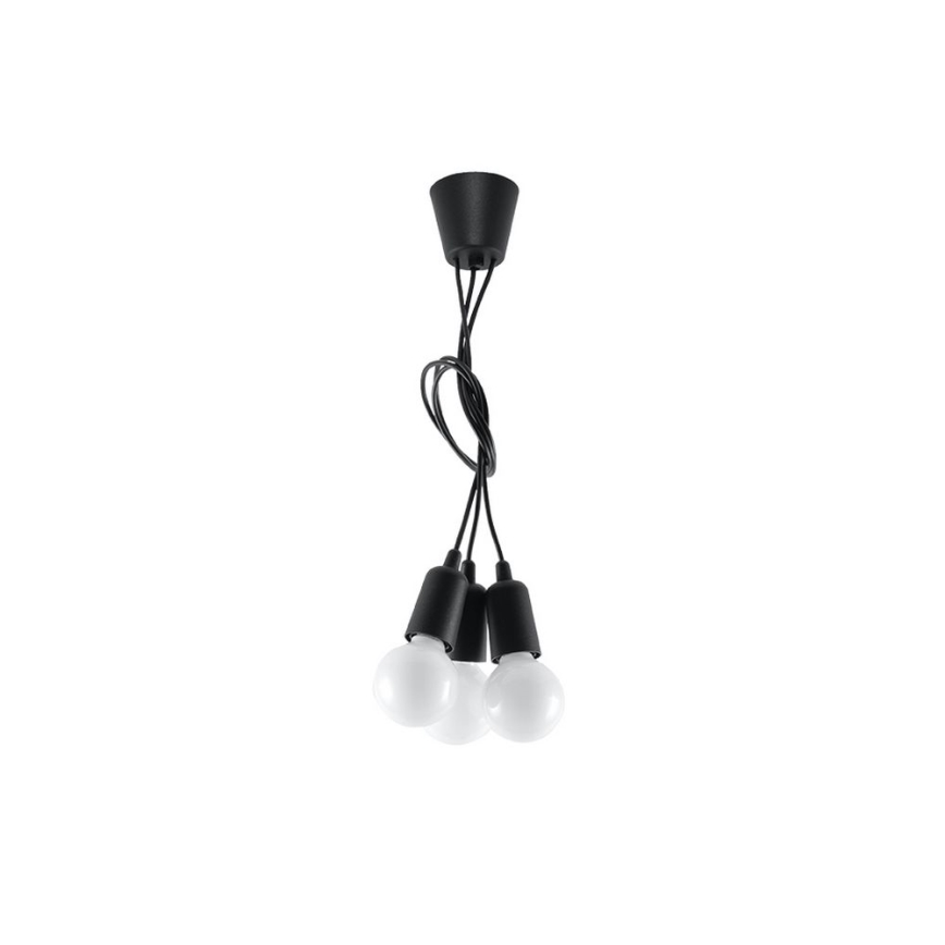 Chandelier on a string DIEGO 3xE27/60W/230V