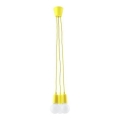 Chandelier on a string DIEGO 3xE27/60W/230V yellow