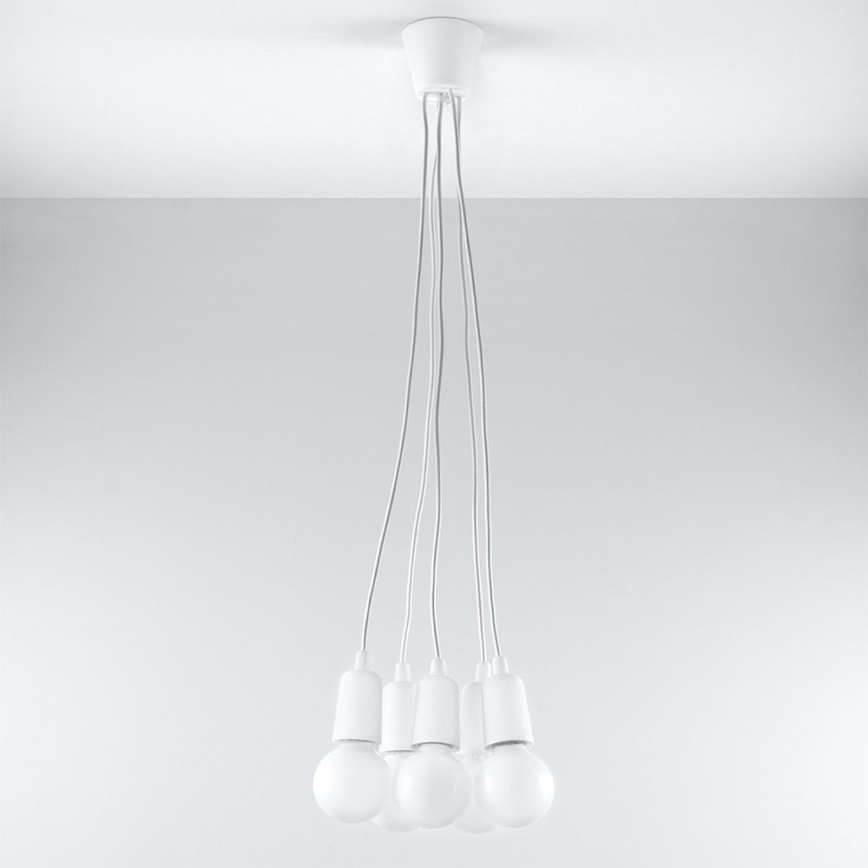 Chandelier on a string DIEGO 5xE27/60W/230V