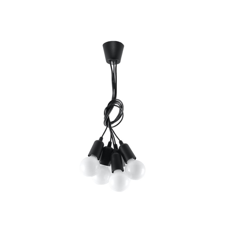 Chandelier on a string DIEGO 5xE27/60W/230V