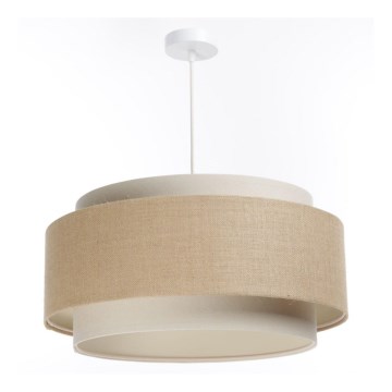 Chandelier on a string DOBLO 1xE27/60W/230V beige/cream