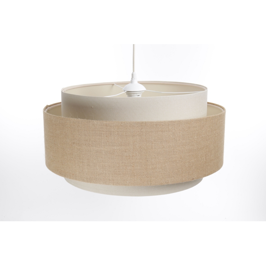 Chandelier on a string DOBLO 1xE27/60W/230V beige/cream