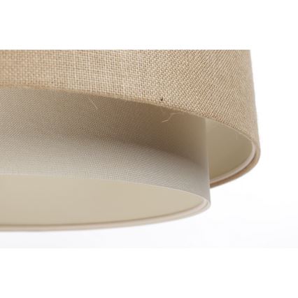 Chandelier on a string DOBLO 1xE27/60W/230V beige/cream
