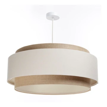 Chandelier on a string DOBLO 1xE27/60W/230V cream/beige