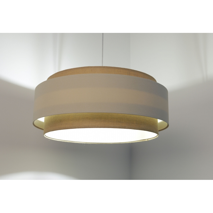 Chandelier on a string DOBLO 1xE27/60W/230V cream/beige