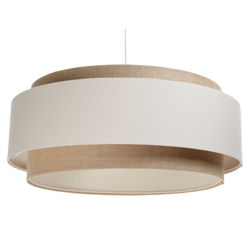Chandelier on a string DOBLO 1xE27/60W/230V cream/beige