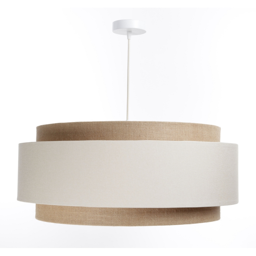 Chandelier on a string DOBLO 1xE27/60W/230V cream/beige
