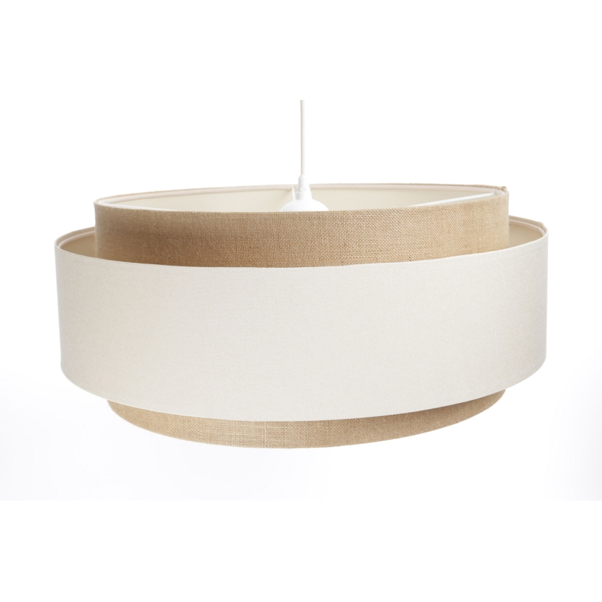Chandelier on a string DOBLO 1xE27/60W/230V cream/beige