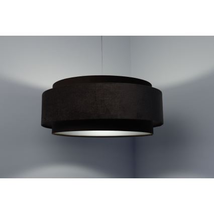 Chandelier on a string DOBLO 1xE27/60W/230V d. 60 cm brown/silver