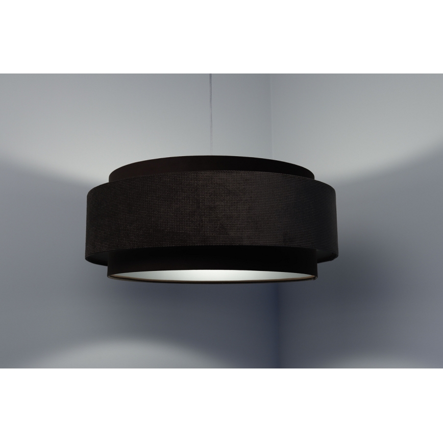Chandelier on a string DOBLO 1xE27/60W/230V d. 60 cm brown/silver