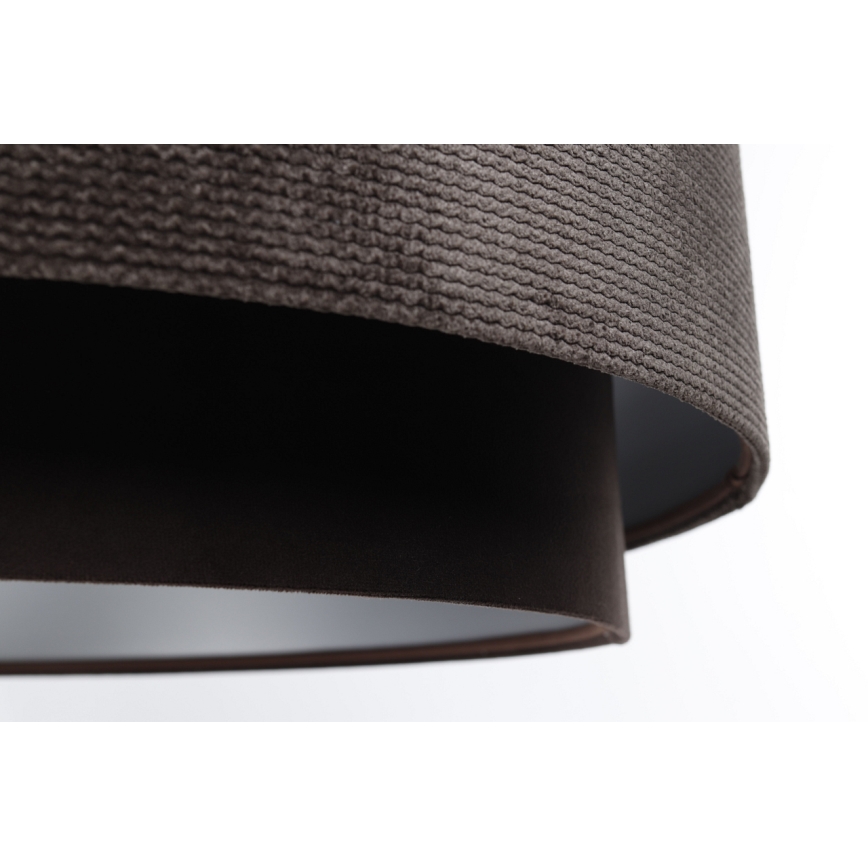 Chandelier on a string DOBLO 1xE27/60W/230V d. 60 cm brown/silver