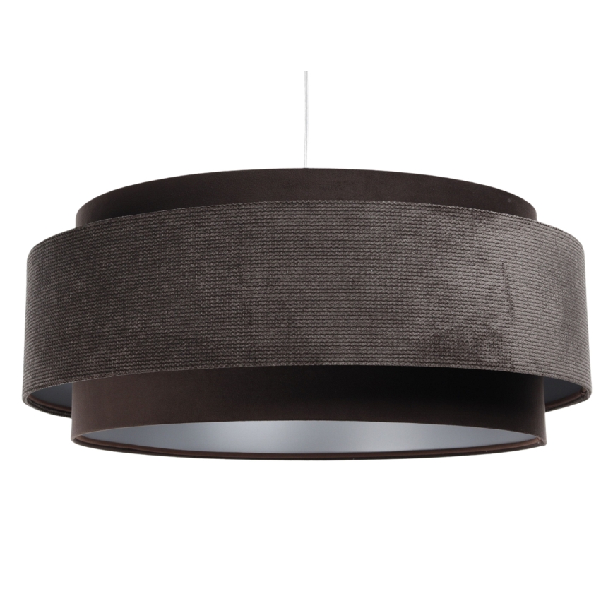 Chandelier on a string DOBLO 1xE27/60W/230V d. 60 cm brown/silver