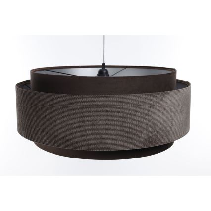 Chandelier on a string DOBLO 1xE27/60W/230V d. 60 cm brown/silver