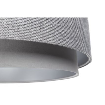 Chandelier on a string DOBLO 1xE27/60W/230V d. 60 cm grey/silver