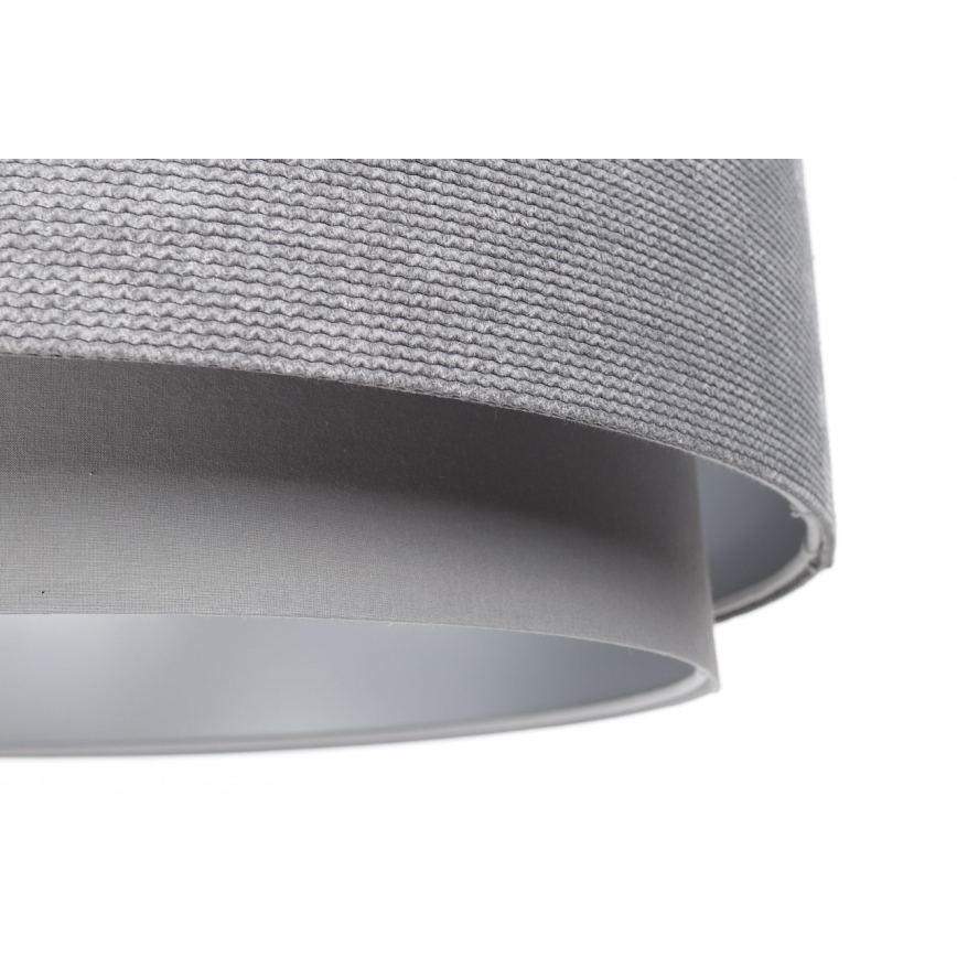 Chandelier on a string DOBLO 1xE27/60W/230V d. 60 cm grey/silver