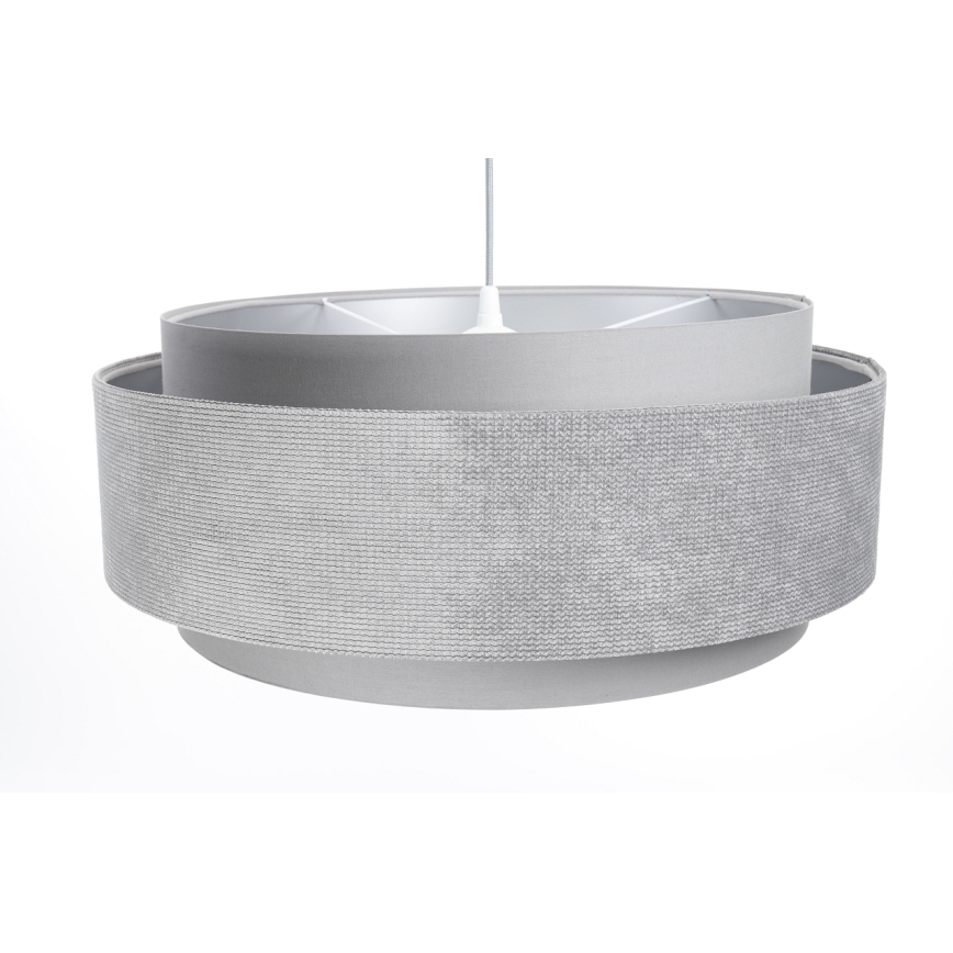 Chandelier on a string DOBLO 1xE27/60W/230V d. 60 cm grey/silver