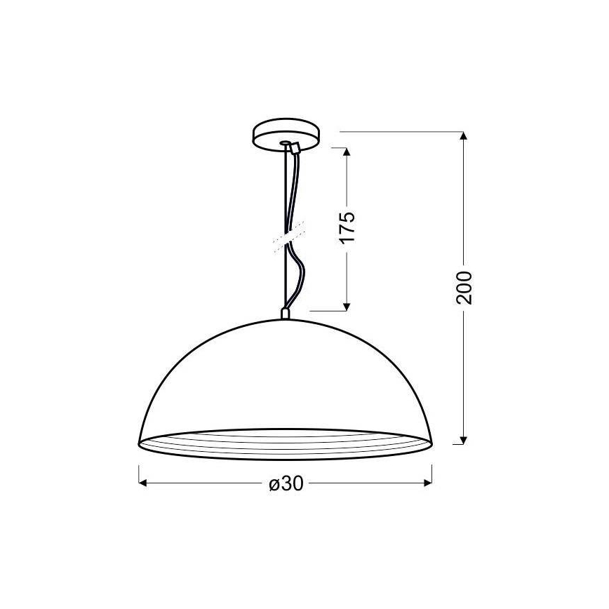 Chandelier on a string DORADA 1xE27/60W/230V