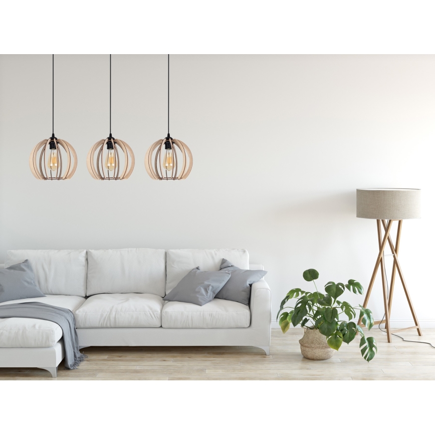 Chandelier on a string DORO 3xE27/60W/230V