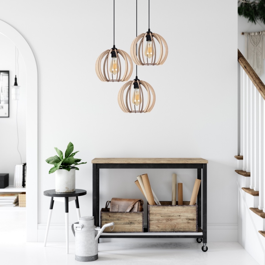 Chandelier on a string DORO 3xE27/60W/230V