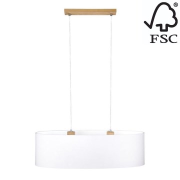 Chandelier on a string DOVE 2xE27/40W/230V oak - FSC certified