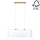Chandelier on a string DOVE 2xE27/40W/230V oak - FSC certified