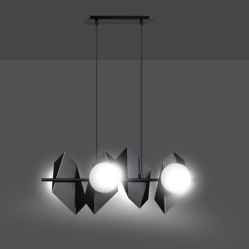 Chandelier on a string DRIFTON 4xE14/10W/230V black