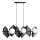 Chandelier on a string DRIFTON 6xE14/10W/230V black