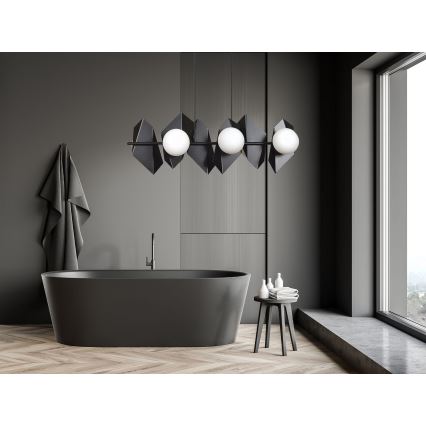 Chandelier on a string DRIFTON 6xE14/10W/230V black