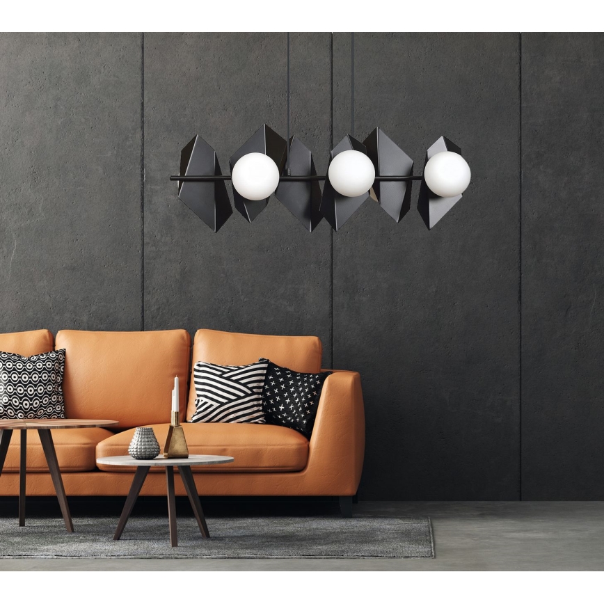 Chandelier on a string DRIFTON 6xE14/10W/230V black
