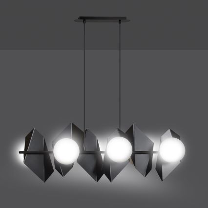 Chandelier on a string DRIFTON 6xE14/10W/230V black