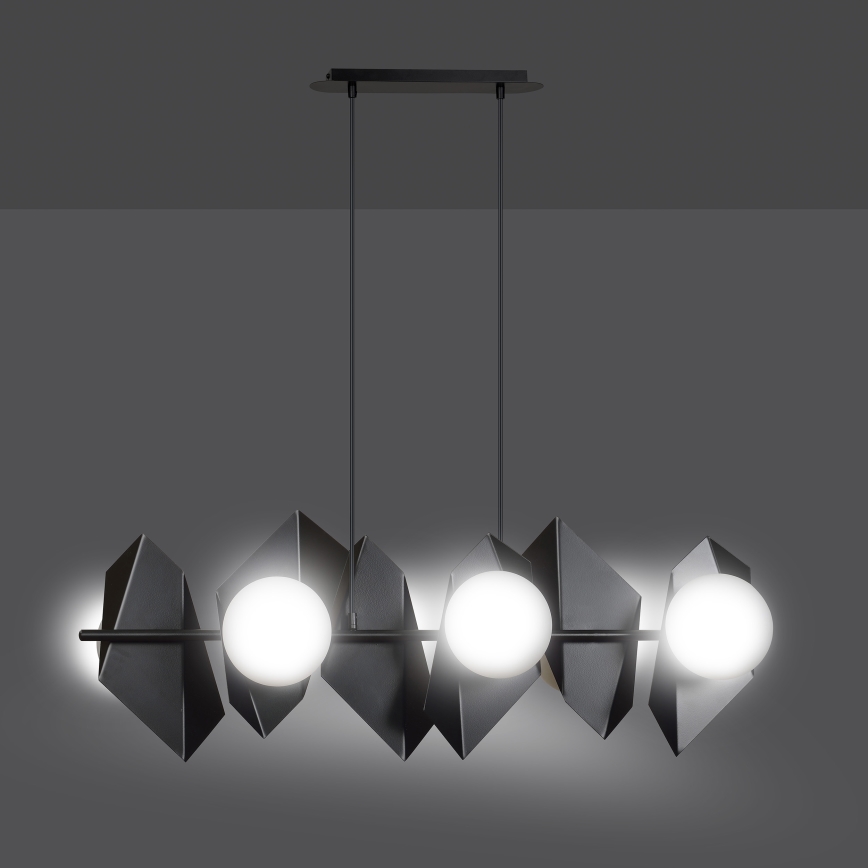 Chandelier on a string DRIFTON 6xE14/10W/230V black