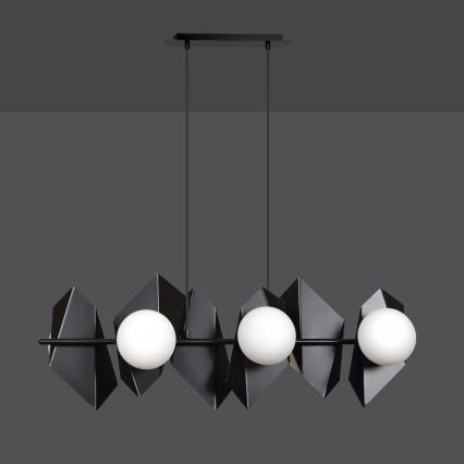Chandelier on a string DRIFTON 6xE14/10W/230V black