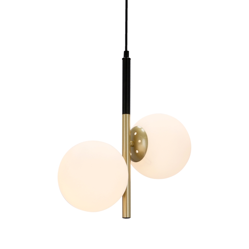 Chandelier on a string DUO 2xE14/40W/230V golden/black