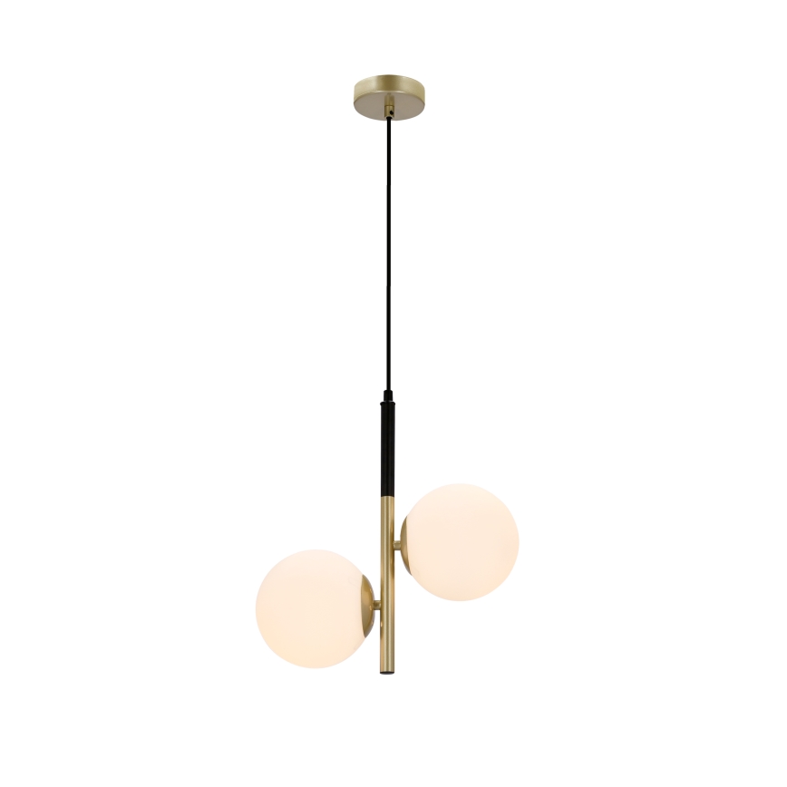 Chandelier on a string DUO 2xE14/40W/230V golden/black