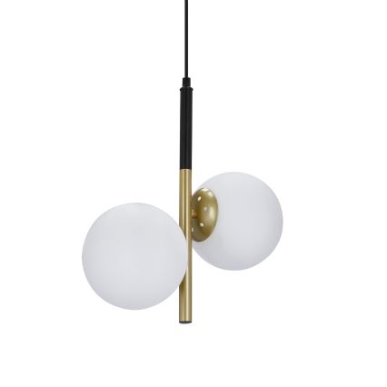 Chandelier on a string DUO 2xE14/40W/230V golden/black