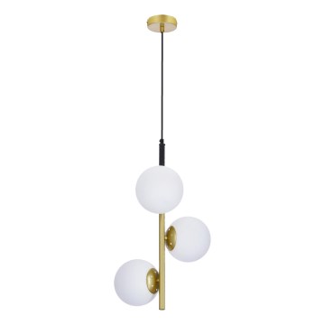Chandelier on a string DUO 3xE14/40W/230V golden/black