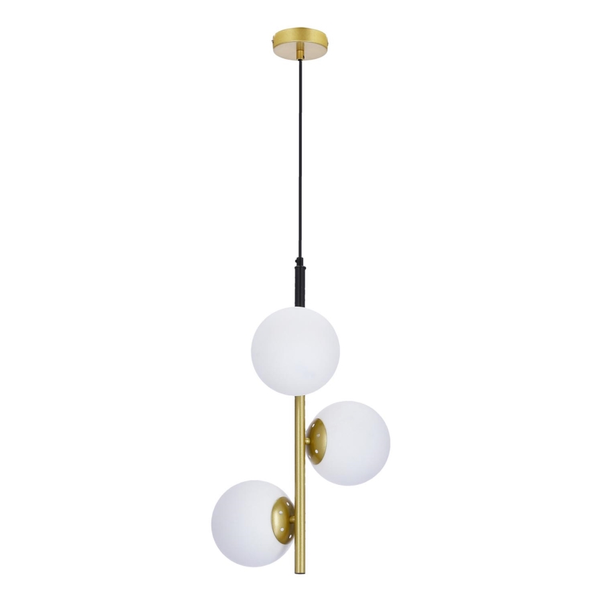 Chandelier on a string DUO 3xE14/40W/230V golden/black