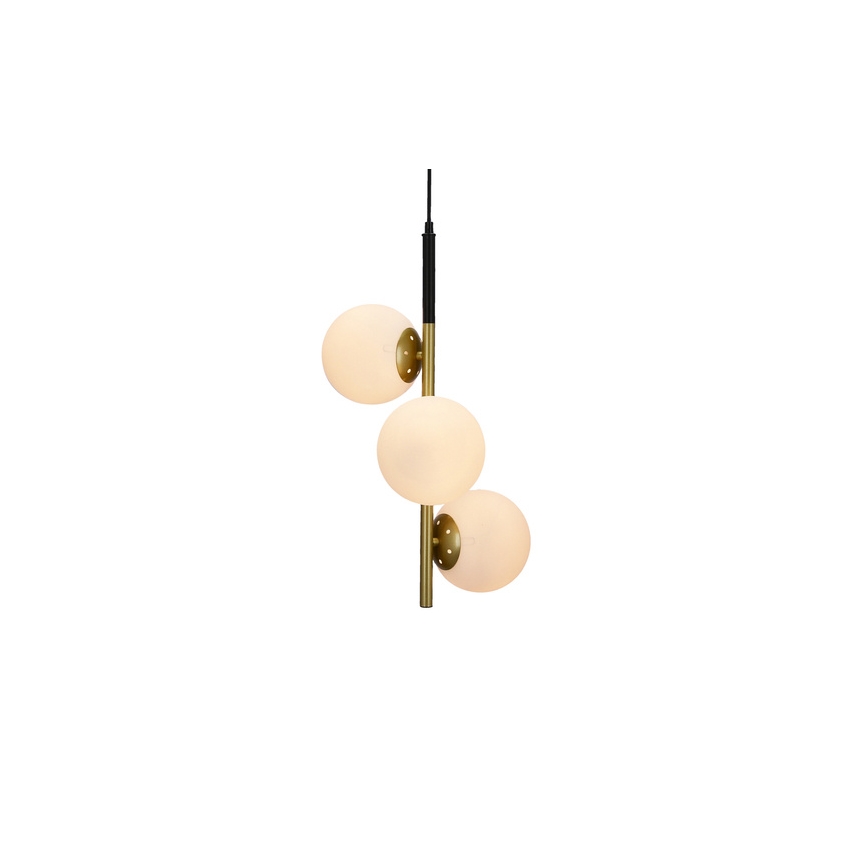 Chandelier on a string DUO 3xE14/40W/230V golden/black