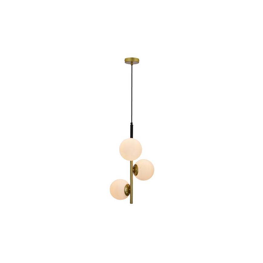 Chandelier on a string DUO 3xE14/40W/230V golden/black