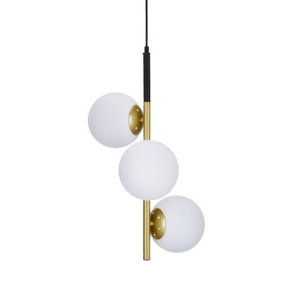 Chandelier on a string DUO 3xE14/40W/230V golden/black