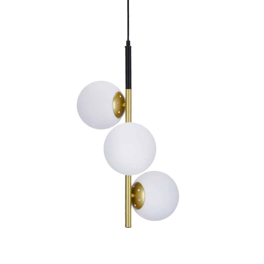 Chandelier on a string DUO 3xE14/40W/230V golden/black