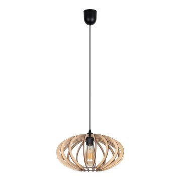 Chandelier on a string EARTH 1xE27/60W/230V black/beige