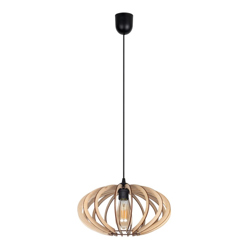 Chandelier on a string EARTH 1xE27/60W/230V black/beige