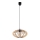 Chandelier on a string EARTH 1xE27/60W/230V black/beige