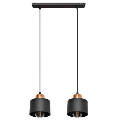 Chandelier on a string EDISON 2xE27/15W/230V